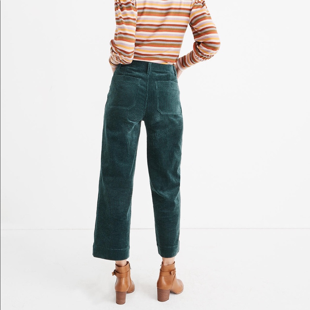 Madewell Slim Emmett Wide-Leg Crop in Corduroy - Picture 3 of 4